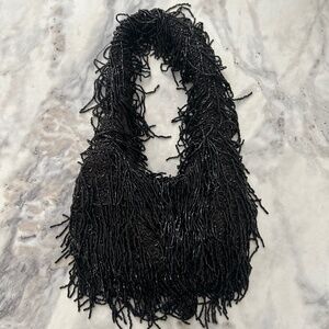 Zara fringe black purse